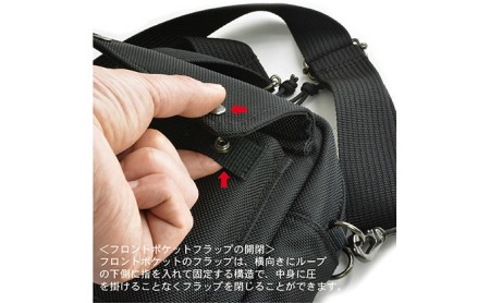 バンナイズ　斜め掛けファスナーポーチ　バンナイズ バリスティック ナイロン ブラック ショルダー 斜め掛け 耐久性 背中 ファッション カバン バッグ 