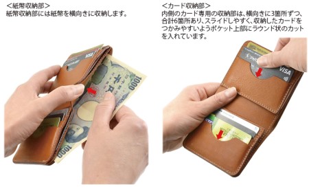 VanNuys オールインワン折り畳みコンパクトウォレット ファッション小物 財布 キャメル ブラック ブラウン 日本製 収納  ビンテージキャメル