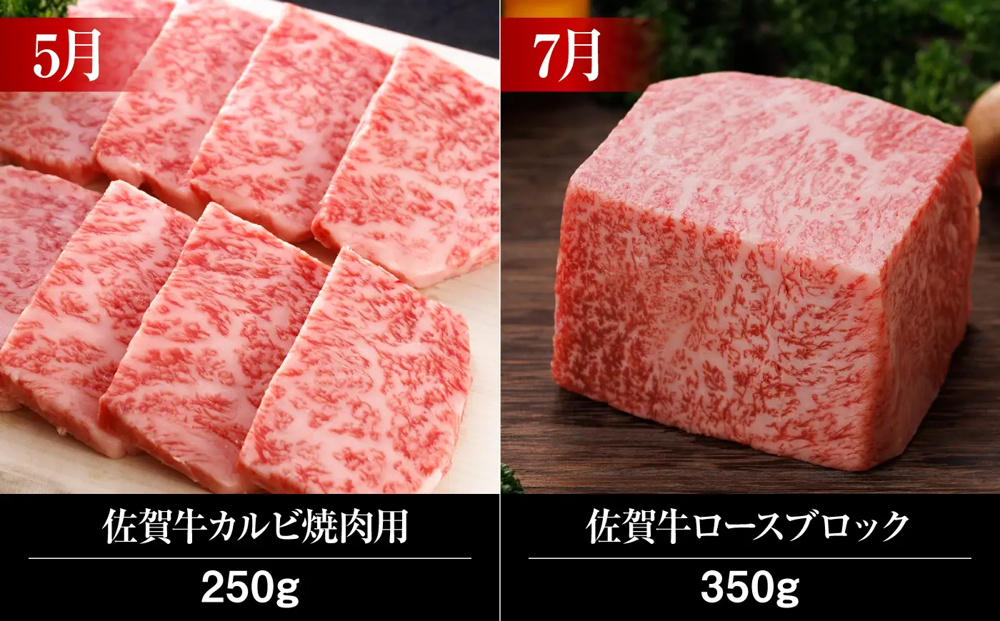 【全12回定期便】佐賀牛 食べ比べ定期便 約2人前 総計4kg UCC002 佐賀牛