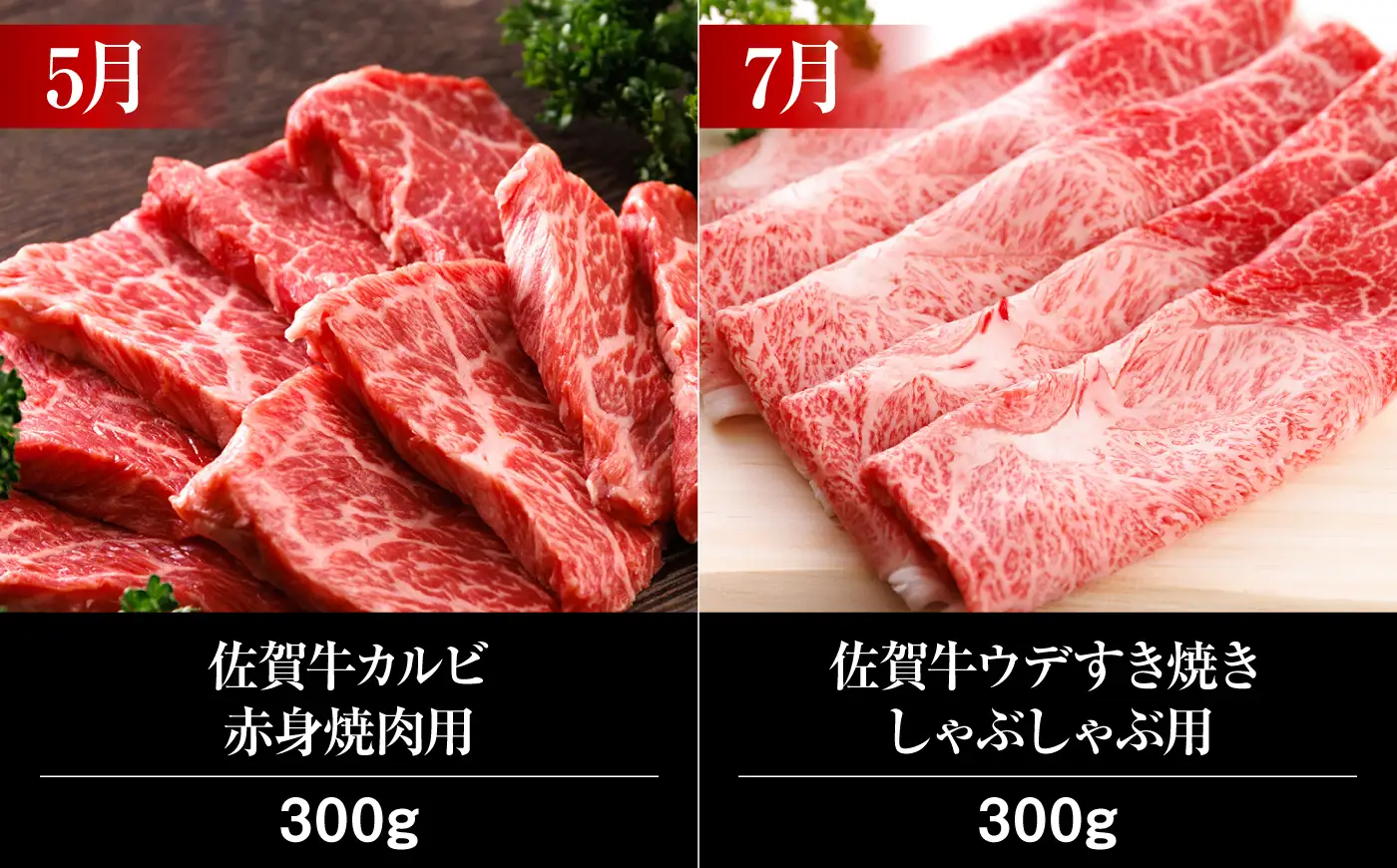 【全6回・奇数月】佐賀牛 総計2.15kg 隔月発送 牛肉定期便 UCC007