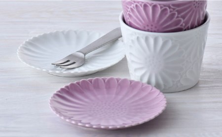 【波佐見焼】マリーゴールド ミニカップ＆プレート S ペアセット 食器 皿 【三栄陶器】 [QD03] 波佐見焼