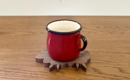 ヒツジ コースター 雑貨 キッチン用品 ウォールナット 木製 かわいい どうぶつ どうぶつの形 アニマル コップ敷き ウッドコースター 
