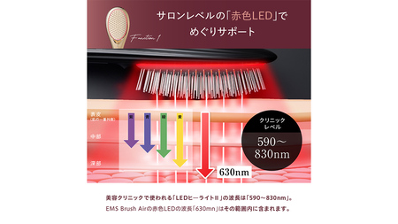 WAVEWAVE EMS Brush Air クッションブラシ ブラック