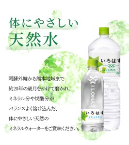 い・ろ・は・す 阿蘇の天然水親子セット　2L PET(6本)+540ml PET(24本)各1ケース いろはす 水 軟水 飲料水 天然水 ペットボトル飲料 熊本いろはす ミネラルウォーター_U114-0005