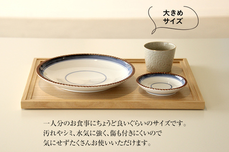 桐のトレイ 大 2個セット｜桐製 シンプル 木目 お盆 ウッドトレイ 四角 木製 新生活 送料無料