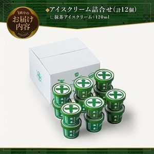 ＜定期便・全2回＞《中村藤吉本店》濃厚で豊かな味わいの抹茶アイスクリーム詰合せ(1種・12個×2回)特産品 宇治茶 宇治抹茶 抹茶 アイス アイスクリーム スイーツ デザート【uj-AZ020】【中村藤吉本店】
