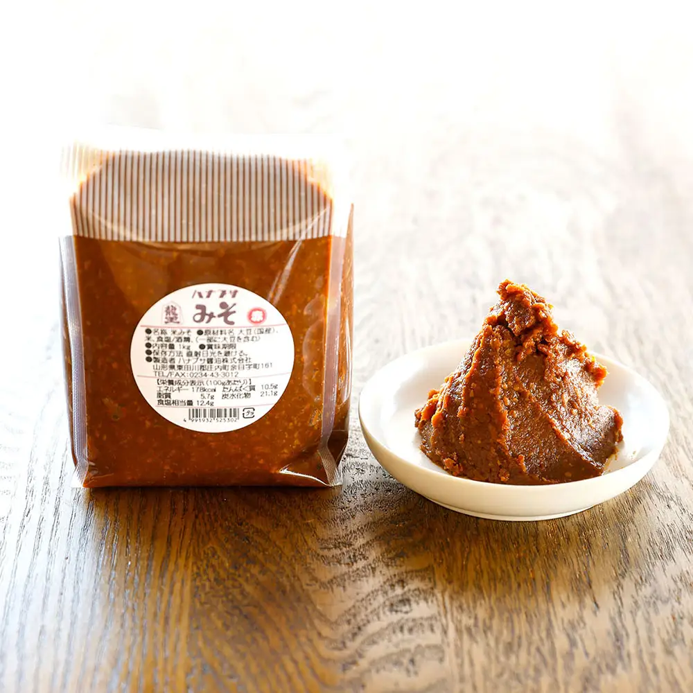 ハナブサ醤油 赤味噌 4kg 1kg×4袋 味噌 赤 みそ 味噌汁 調味料 老舗の味 家庭 発酵食品