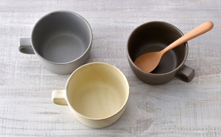 【波佐見焼】窯変 スープマグカップ マグカップ 3色セット 食器 皿 【ROXY・HASAMI】 [SB156]  波佐見焼
