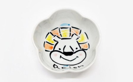【波佐見焼】【名入れ】子供食器 セット （ライオン・パンダ・トラ） ベビー食器 食器 皿 【工房紫明】 [OF02]  波佐見焼