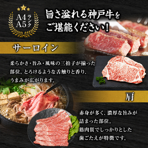 神戸牛 福袋 帝神 おまかせコース F  サーロインステーキ 肩スライス 牛カルビ ももステーキ もも焼肉 バラ肉 すじ肉