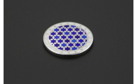 オリジナル ゴルフマーカー（ao）◇ゴルフ用品 民芸品 工芸品 伝統技術 雑貨 日用品 オリジナル デザイン 純銀製 七宝焼 プレゼント 記念品 