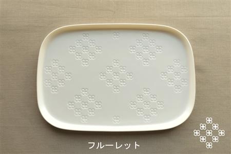 【美濃焼】ラージスクエアプレート L ペアセット 2枚 クッカ×フルーレット【カネ一古林商店】食器 プレート オフ 白 ホワイト プレゼント セット 家族 おもてなし 美濃焼 日本製 おしゃれ レンジ対応 食洗機対応 送料無料[MEG008]