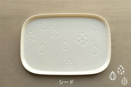 【美濃焼】ラージスクエアプレート L ペアセット 2枚 キュウイ×シード【カネ一古林商店】食器 プレート オフ 白 ホワイト プレゼント セット 家族 おもてなし 美濃焼 日本製 おしゃれ レンジ対応 食洗機対応 送料無料[MEG011]