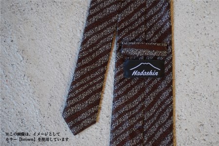 【Hadashin】シルクネクタイ（ネイビー）【403　ストライプ(変則)】 ネクタイ シルク プレゼント フォーマル ビジネス