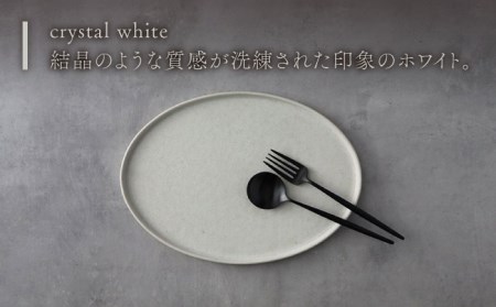 【美濃焼】ellisse-エリッセ- オーバルプレート L 2枚 ペアセット ブラウン・ホワイト 多治見市/山忠安藤陶器   陶磁器 焼き物 美濃焼 シンプル シック おしゃれ ワンプレート パスタ皿 スイーツ皿 食洗器対応 プレゼント 贈答 贈り物 送料無料   [TCP002]