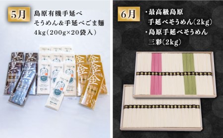 【創業108年の老舗店バイヤーセレクト！】南島原自慢の逸品 プレミアム 12回定期便 Aコース / 長崎 和牛 ふぐ チーズケーキ そうめん ぶどう 梨  定期便 / ながいけ [SCH042]