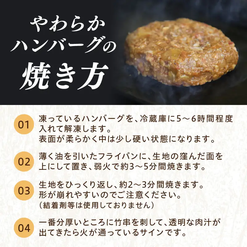 【ハンバーグ】塩で食べるやわらかハンバーグ 5個 デミグラスソース付