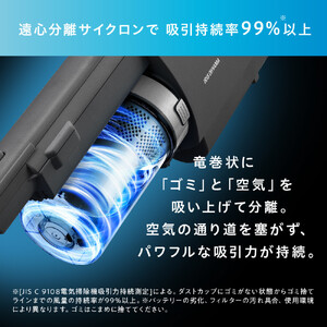 掃除機 コードレス サイクロン daspo アイリスオーヤマ SCD-190P-H