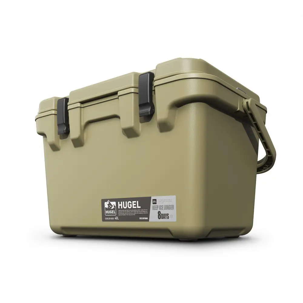  ☆リニューアル☆クーラーボックス 大型 大容量 40L TC-40R カーキ HUGEL アイリスオーヤマ クーラーBOX ハードクーラー 高保冷 アウトドア キャンプ BBQ 釣り スポーツ レジャー カーキ