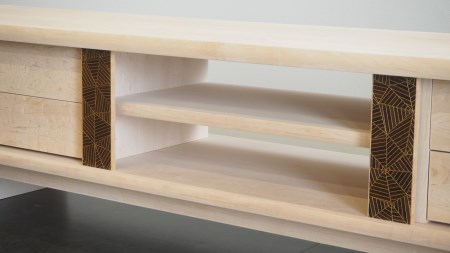 C014 テレビ ボード オーダーメイド 横幅1,600mm 北海道 鷹栖町 寄木細工 手作り 北海道産 無垢材 木工 木材 インテリア リビング 工房そなも テレビ ボード 