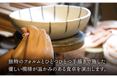 【美濃焼】盛り鉢２個セット【リスの木食器工房】 深鉢 皿 おしゃれ カレー サラダ ボウル 丼 夫婦 陶器 電子レンジ ギフト  [TCT001]