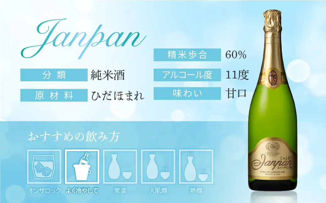 白真弓　Janpan［A0042xc］日本酒 酒 清酒 スパークリング ギフト 贈答 記念日 720ml 10000円 1万円