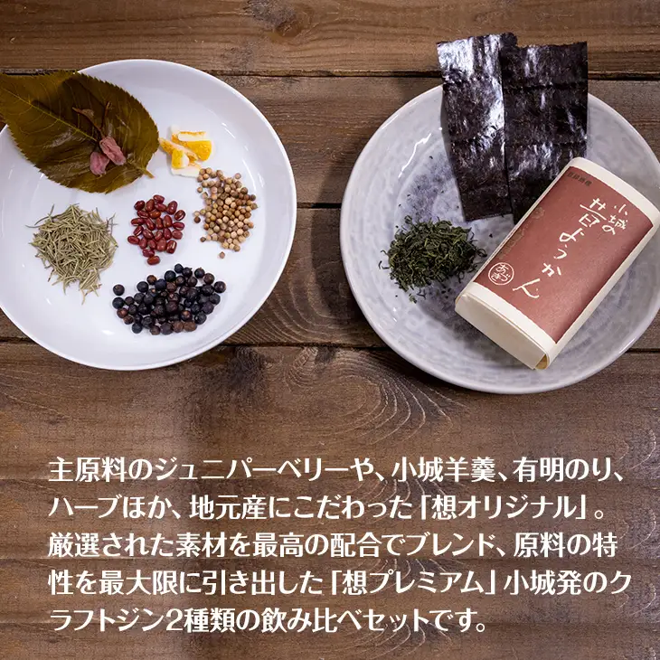 天山名水でつくる小城のクラフトジン OGIGIN想飲み比べ300ml x 2本セット B140-046