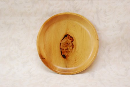 青森ひば　瘤杢（こぶもく）入り器（丸）
