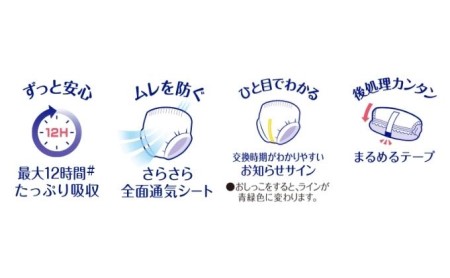 【3ヶ月連続定期便】ムーニーマン  男の子用 ビッグサイズ 38枚×4袋 