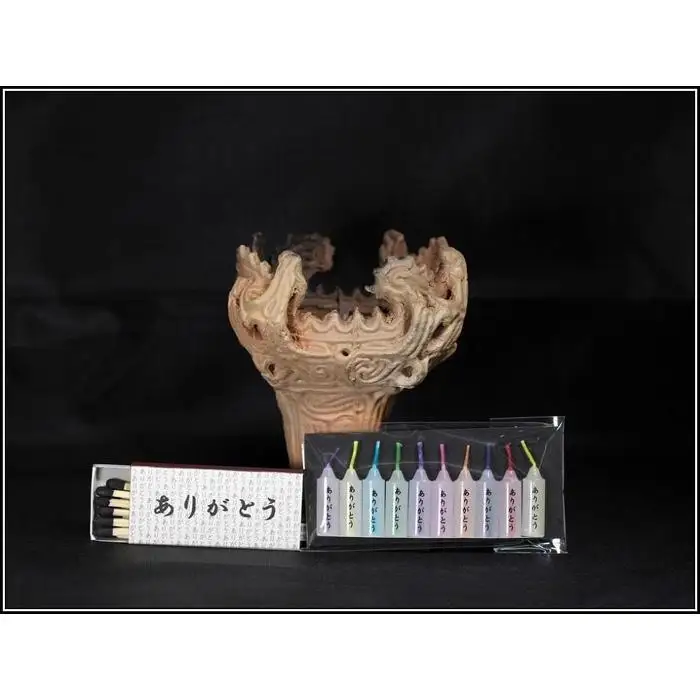 火焔土器10cm　出土色コゲ仕様　手作り陶器