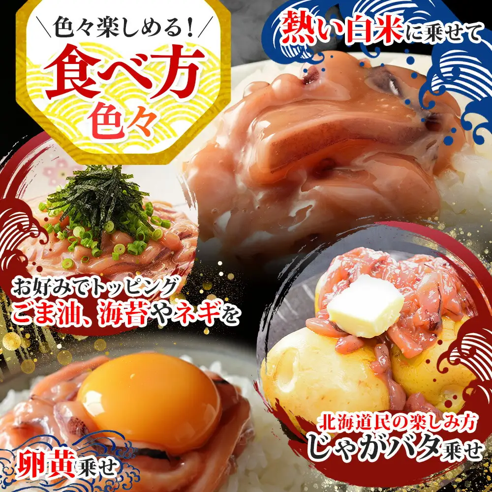 3163. イカの塩辛 500g イカ スルメイカ いか 珍味 海鮮 魚介 塩辛 ご飯のお供 烏賊 送料無料 北海道 弟子屈町