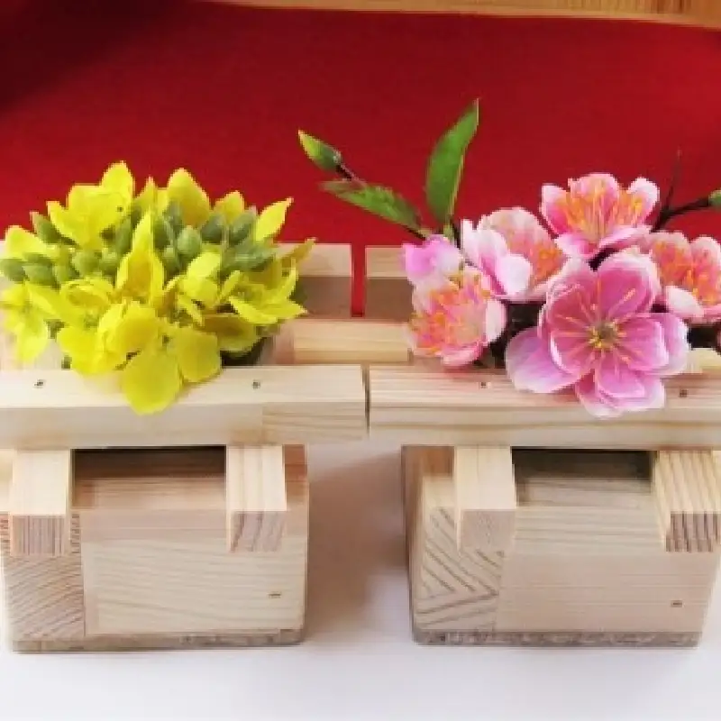 身近に置けるかわいい箱雛お花付きF【007C-093】
