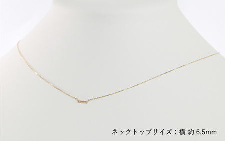 人気！華奢見えストレートデザイン K10イエローゴールドダイヤモンド
