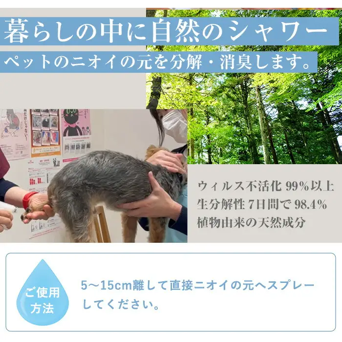 【詰替用】ナノコロナチュレペットスプレーボトル（1,000ml×2本）　【00-113-12】