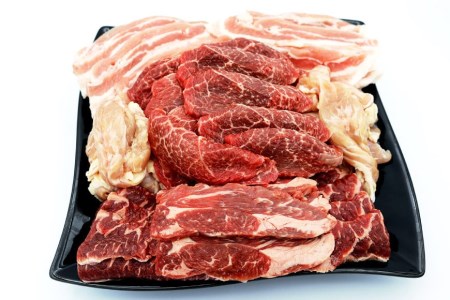 【2回 定期便 】至福の焼肉セットB 1kg×2回 総計2kg《隔月1回お届け》[ 仙台牛 焼肉 牛肉 豚肉 ] / 関精肉畜産 / 宮城県 加美町 [44580899] 44580899
