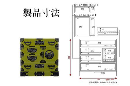 仙台箪笥 からくり帳箪笥 常盤色漆塗り KB-108 （お申込書返送後3ヶ月～8ヶ月以内でお届け） 欅産業 たんす 家具 収納 インテリア