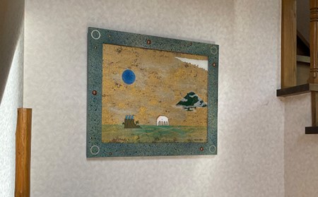 寄附者と作るオリジナルアート アクリルガラス絵制作 （木製額装込み） YOICHI-RON アート 絵画 作品 F20C-666