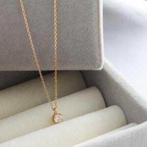 【ダイヤモンド0.1ct K10ネックレス】華やかなイエローゴールドと気品あふれる6本たてづめ 長さ40cm KN01050Y / 金 ゴールド ダイヤ ジュエリー アクセサリー ギフト プレゼント レディース シンプル 定番 ネックレス