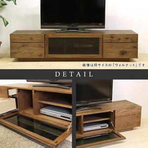 ☕早い取引希望⭕テレビ台⭕木目調/二段棚⭐ウッディテイスト⭐美品 大川家具】無垢材 テレビボード ハイタイプ テレビ台 TV台 凛 type2 幅