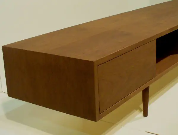 【180TVボード　ウォールナット 180cm tv04】シャープでおしゃれな天然木ツキ板のテレビボード＜ウォールナット材ツキ板　オイルフィニッシュ＞家具 テレビ台 テレビボード TVボード AVボード リビングボード サイドボード  MUFactory