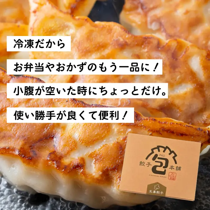 「黄金生姜餃子」260g(約20個) 餃子本舗 包 餃子 しょうが ギョーザ ぎょうざ 惣菜 冷凍 中華 点心 おかず おつまみ 国産野菜 058012