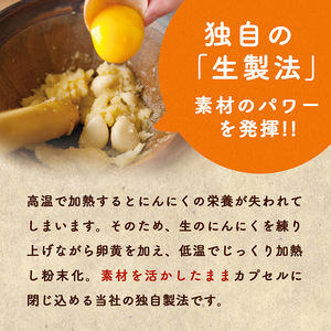 A0-342 伝統にんにく卵黄＋アマニ・スタンドタイプ(1袋62粒入)【健康家族】霧島市 サプリメント サプリ 健康食品 栄養補助食品