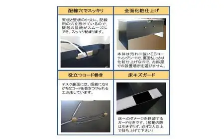 ワークス160デスク【ロック】＜配送不可：北海道・沖縄・離島＞　111-022-5