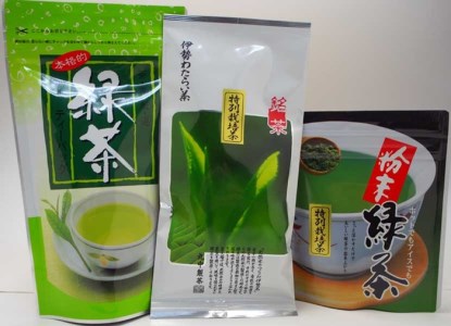定期便 通年 年4回 伊勢茶 3品 ／ 丸中製茶 お茶 茶葉 日本茶 煎茶 緑茶 新茶 ほうじ茶 玄米茶 紅茶 水出し 特別栽培 ティーバッグ 三重県 度会町 伊勢志摩