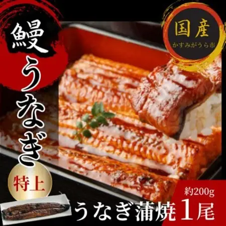 熟練された職人が作る「炭火焼き　国産うなぎ蒲焼」大サイズ約200g×1尾_魚介・海産物 うなぎ  ウナギ 鰻_【配送不可地域：離島】【1378497】