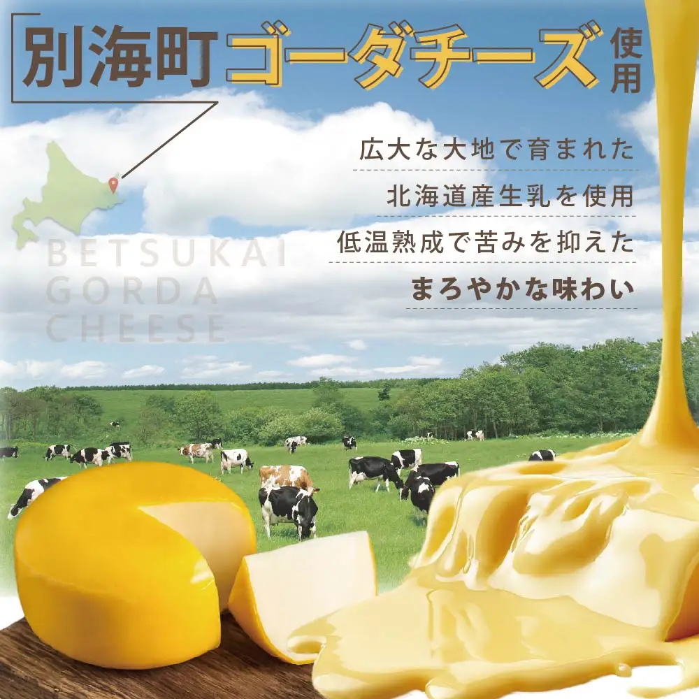 チーズハンバーグ！【黒毛和牛100%と別海町ゴーダチーズ】ハンバーグ計360g(120g×3個)黒毛和牛 北海道 別海町