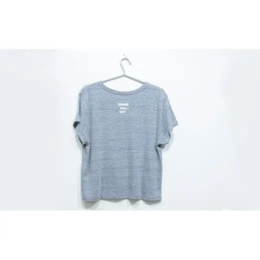 【レディース】オリジナルTシャツ ヤマネコワイドTシャツ【カラー:グレー】【サイズ:レディース】KB-148