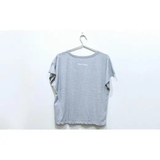 【レディース】オリジナルTシャツ 水牛&サギ レディースTシャツ【カラー:グレー】【サイズ:レディース】KB-149