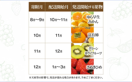 産地厳選三豊のフルーツ7回定期便A