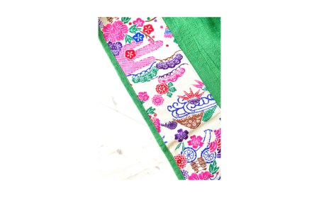 【nunu】琉球タイパンツ・紅型柄 〇 沖縄県 読谷村 涼しげ おしゃれ ユニセックス 染物 リラックス 綿麻 肌に優しい